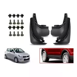 Auto Pearl Front and Rear Mud Guard For Maruti Celerio LDi 2017 (Black) Set of 4 Pcs-15