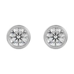 Emori 14k Yellow Gold & Diamond 1 CT Solid Round Stud Earrings-image-94