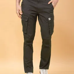 Being Human Men Easy Fit Cargos Trousers-image-29