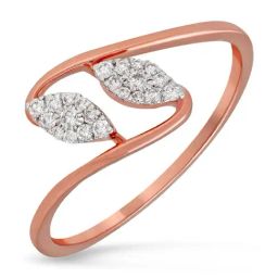 Malabar Gold and Diamonds 18k IGI Certified Diamond Rose Gold Ring for Women-picture-19