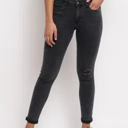 Tales & Stories Black Distressed Jeans-image-13