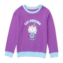 Cub McPaws Kids Purple Cotton Printed Sweatshirt-image-65