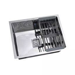 Blackado Premium 18x16x10 Inch Mirror SS Single Bowl Kitchen Sink-image-74