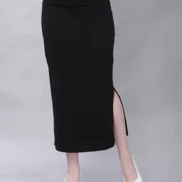 Satrani Black Elasticated Saree Shapewear-image-2
