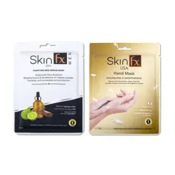 Skin Fx Nourishing Hand Mask & Purifying Men Facial Serum Mask - Pack of 2-81