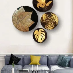 The Art House Abstract Multicolor Canvas Wall Painting - Set of 4-8