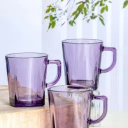 Pasabahce Purple Glass Mug (0.27 L) - Set of 6-image-53