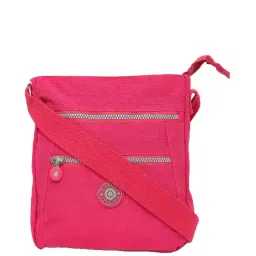 Baomi Pink Solid Medium Cross Body Bag-picture-4