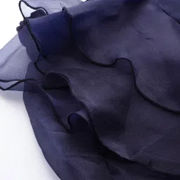 Antheaa Curve Plus Size Ruffled A-line Midi Skirt With Front Slit image 5