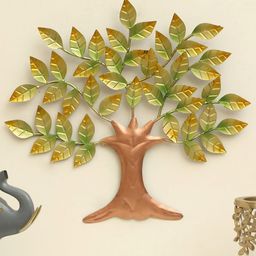 vedas Green & Brown Textured Metal Tree Wall Decor-8