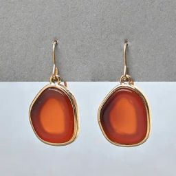 ToniQ Gold Maroon Party Drop Earrings for Women-image-33