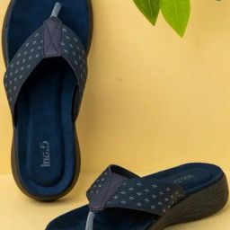 Inc.5 Women's Navy Thong Wedges-image-76