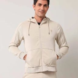 U.S. Polo Assn. Denim Co. Beige Regular Fit Hooded Sweatshirt-16