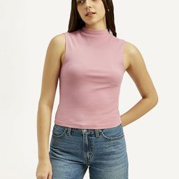 Levis Ribbed High Neck Fitted Top-image-70