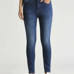Pepe Jeans Blue Cotton High Rise Jeans-picture-43
