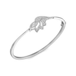 Joyalukkas 18k White Gold & Diamond Little Bird Bracelet for Women-image-39