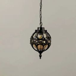 Whispering Homes Serenara Black Outdoor Hanging Light - Medium-image-16
