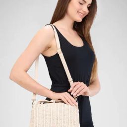 Caprese NEO Beige Textured Medium Shoulder Handbag-image-33