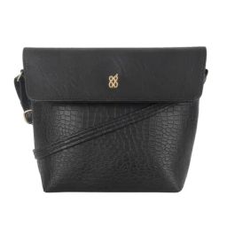 Baggit Black Textured Small Cross Body Bag-56