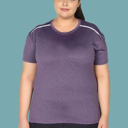 Sztori Women Solid Round Neck Slim Fit T-shirt-picture-34