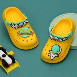 Yellow Bee Boys Printed Clogs Flip Flops-57