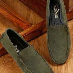 Louis Stitch Men's Seaweed Green Casual Loafers-picture-9