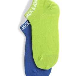 Jack & Jones Lime Punch Cotton Ankle Length Socks - Pair of 2-image-63