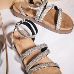 Inc.5 Women's Silver Ankle Strap Sandals-image-76