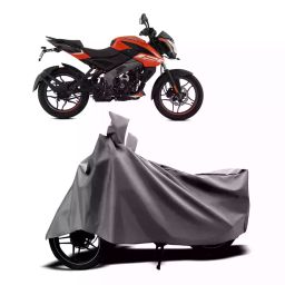 Auto Pearl Two Wheeler Cover with Bag for Bajaj Pulsar NS125 BS6, Silver-image-31