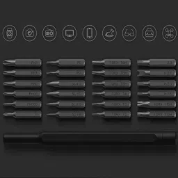 Amici Tools 24 in 1 Precision Screwdriver Set 24 Bit S2 Steel Black ‎2H Head Size, 0817XMMR3A4 image 4