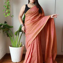 Anouk Pure Cotton Khadi Saree-picture-28