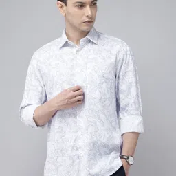 ColorPlus Printed Pure Cotton Casual Shirt-picture-33