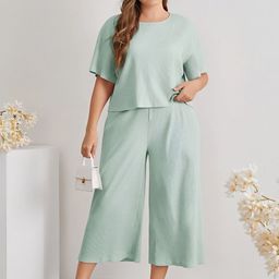 SIDYAL Ribbed T-Shirt & Trouser Co-Ords-image-57