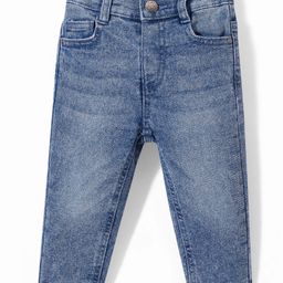 Babyhug Denim Full Length With Stretch Washed Jeans - Light Blue-picture-39