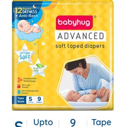 Babyhug Advanced Tape Style Diapers Small Size - 9 Pieces-picture-11