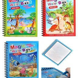 YAMAMA Magic Water Painting Book For Kids With Magical Water Doodle Pen   (Pack of 3  Design May Vary)-10