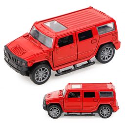 Toysire Hummer Metal Alloy Pull Back Car Diecast Electronic Toys with Openable Doors Toys for Kids-16