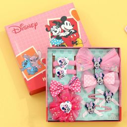 Disney by Yellow Bee Set of 8 Minnie Mouse Hair Accessories Gift Set Pink-11