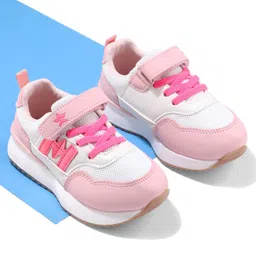 Cute Walk by Babyhug Velcro Closure Sneaker With Lace Detailing - Pink-picture-14