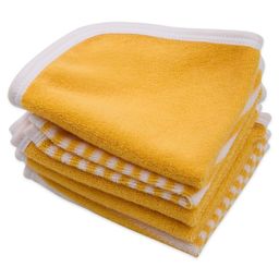 My Milestones Premium Wash Cloths Pack of 5 L 22 x B 22 cm - Mustard-picture-16