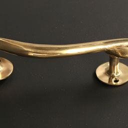 Exotic India Textured Brass Door Handle-21