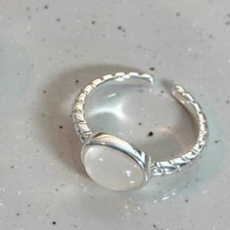 StyleCast Elegant White Artificial Stones Studded Adjustable Finger Ring-2
