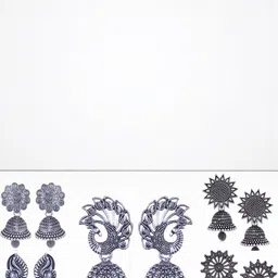 Sangria Silver-Plated Alloy Earrings-11