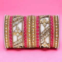 leshya Set Of 2 Stone-Studded Bangles-picture-4