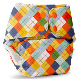 SuperBottoms BASIC Reusable Cloth Diaper for babies 0-3 Years | Freesize Adjustable, Washable and Reusable Cloth Diaper for babies | Shell with insert | Pack of 1 | Peach Geomatric image 4