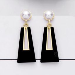 Pinapes Geometric Drop Earrings-9