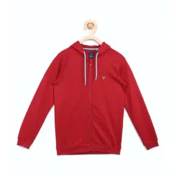 Allen Solly Junior Red Cotton Logo Full Sleeves Sweatshirt-image-60