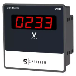 Spectrum Volt Meter, V90B 96x96 mm Size 92x92 mm Panel Cutout-43