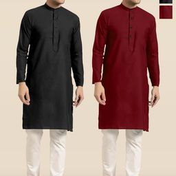TIGER SNAKE Selection Of 2 Thread Work Mandarin Collar Straight Kurta-picture-46
