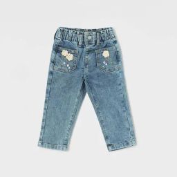 Juniors by Lifestyle Girls Blue Cotton Solid Jeans-image-94